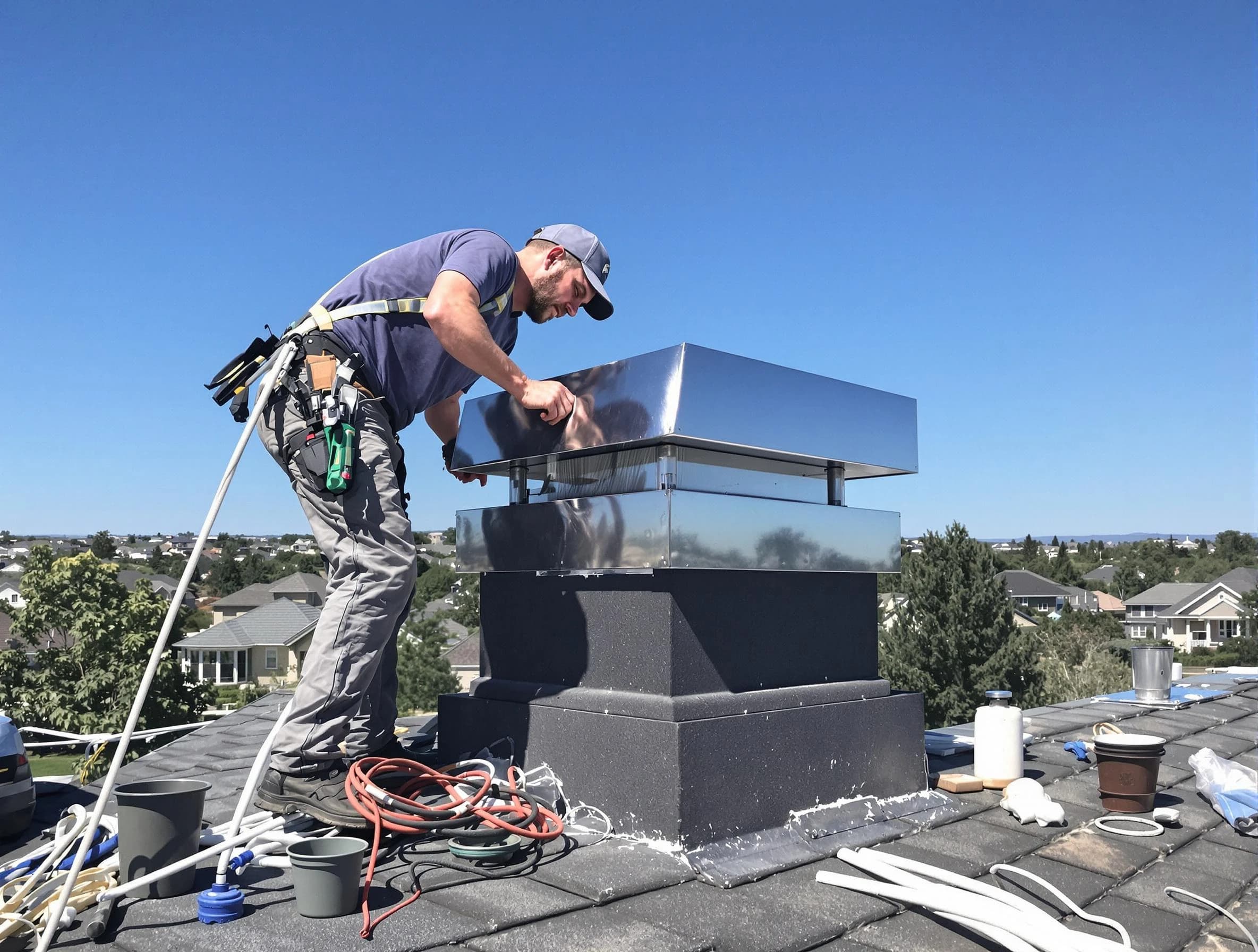 Chimney Cap Services service in Attleboro, MA