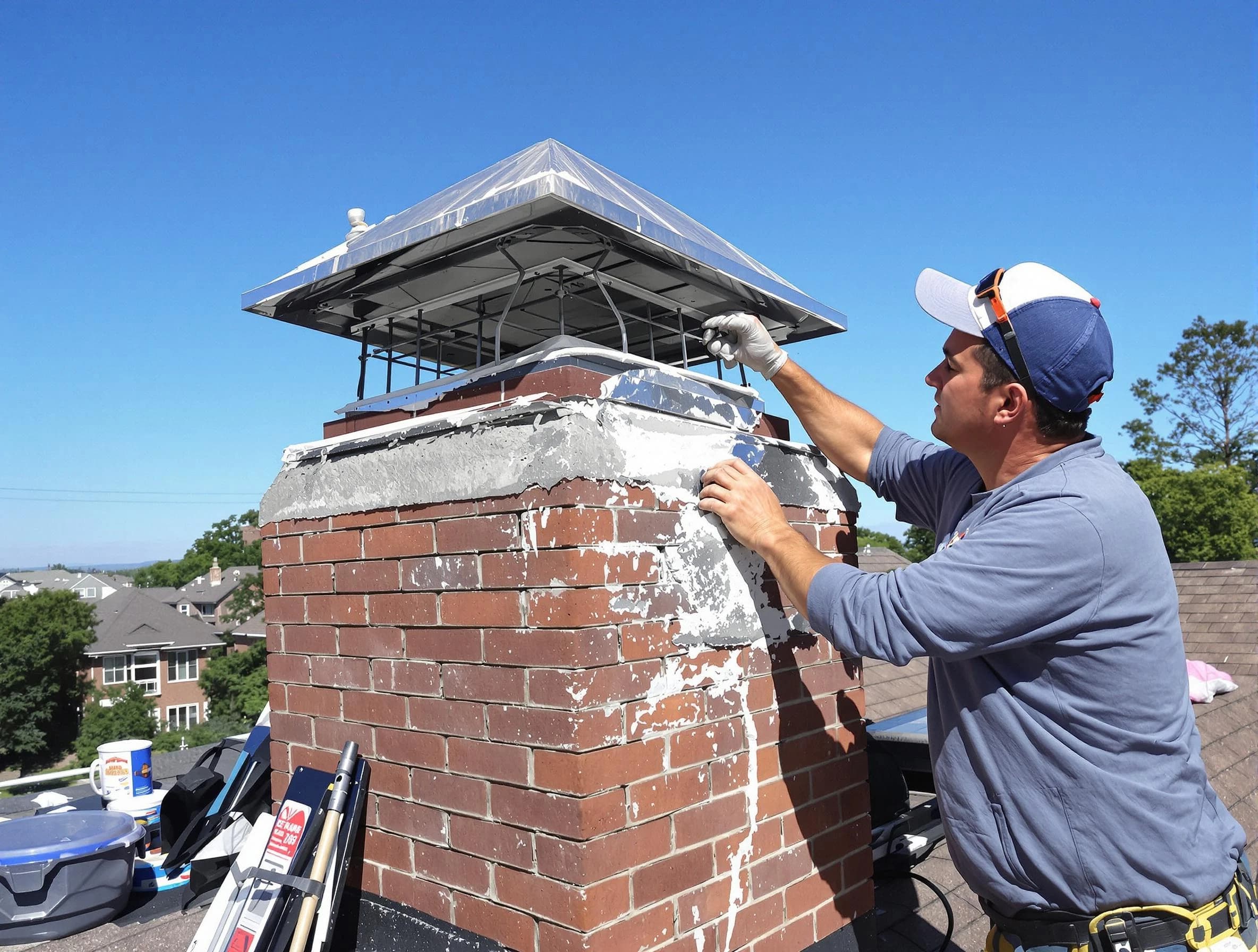Chimney Crown Services service in Attleboro, MA